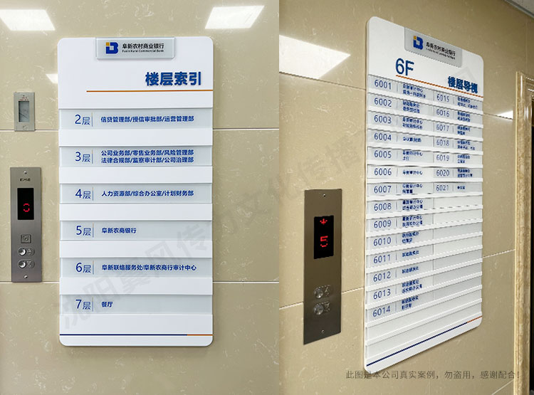 阜新農(nóng)商行導視設計安裝